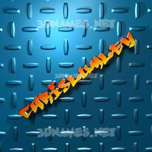 chrislumley in Grid Style style - 3D name wallpaper