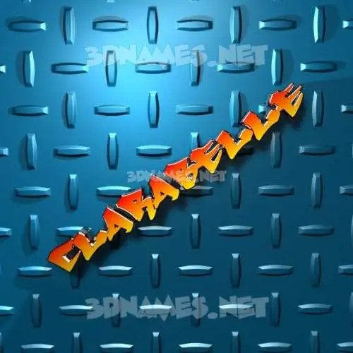 clarabelle in Grid Style style - 3D name wallpaper