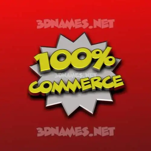 commerce in Grid Style style - 3D name wallpaper commerce in Grid Style style - 3D name wallpaper