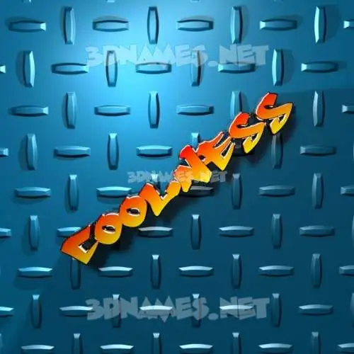coolness in Grid Style style - 3D name wallpaper