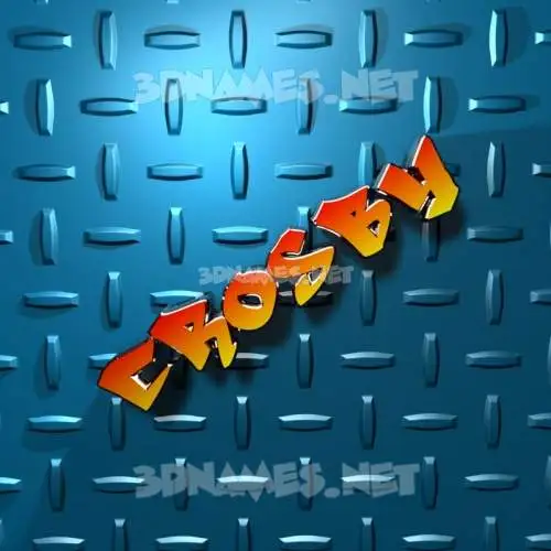 crosby in Grid Style style - 3D name wallpaper