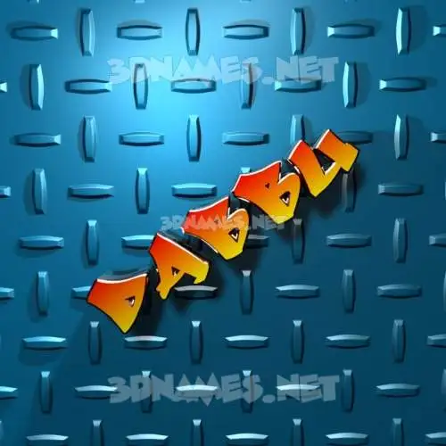 dabbu in Grid Style style - 3D name wallpaper dabbu in Grid Style style - 3D name wallpaper