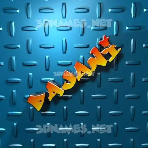 dajani in Grid Style style - 3D name wallpaper