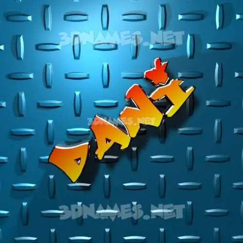 dani in Grid Style style - 3D name wallpaper