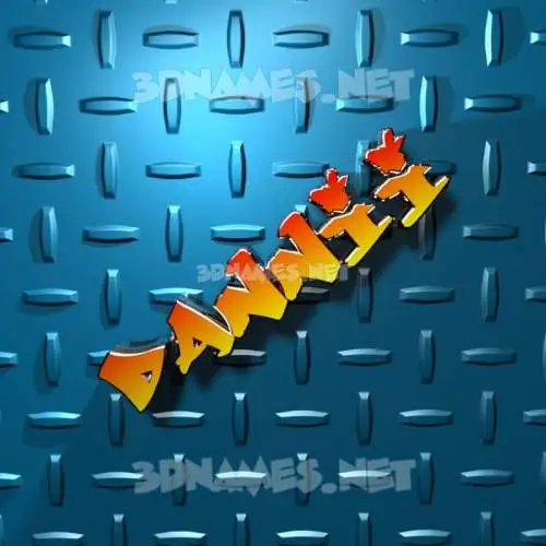 dannii in Grid Style style - 3D name wallpaper