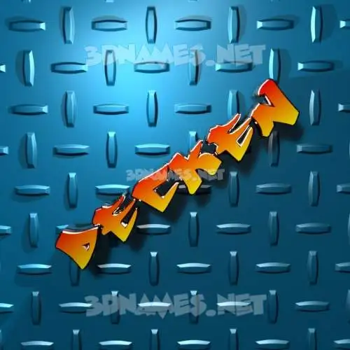 decken in Grid Style style - 3D name wallpaper