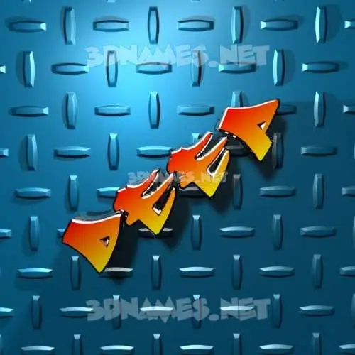 deep in Grid Style style - 3D name wallpaper