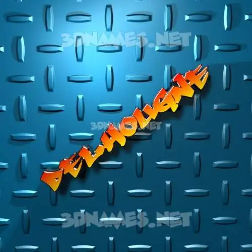 delhougne in Grid Style style - 3D name wallpaper