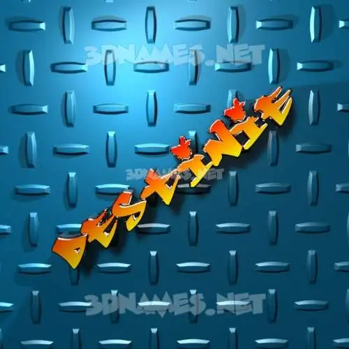 destinie in Grid Style style - 3D name wallpaper