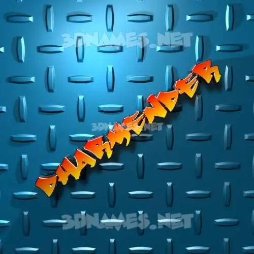 dharmender in Grid Style style - 3D name wallpaper