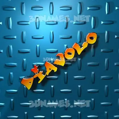 diavolo in Grid Style style - 3D name wallpaper