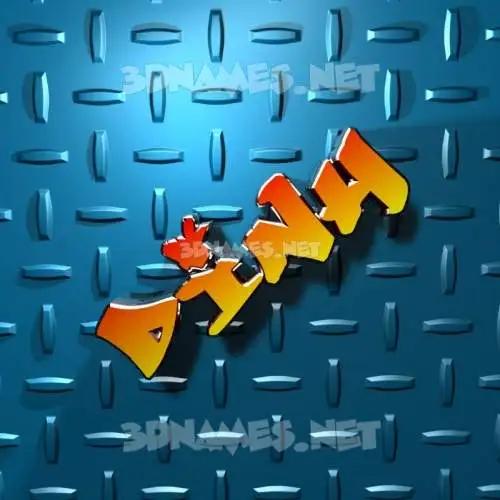 dinh in Grid Style style - 3D name wallpaper