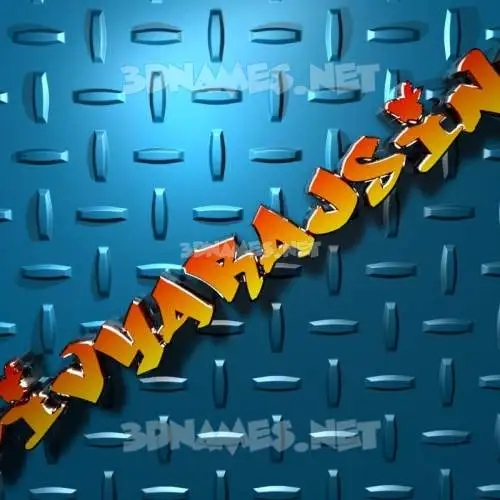 divyarajsinh in Grid Style style - 3D name wallpaper