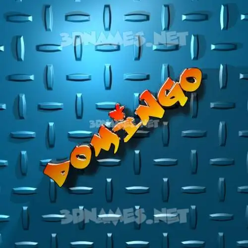 domingo in Grid Style style - 3D name wallpaper domingo in Grid Style style - 3D name wallpaper