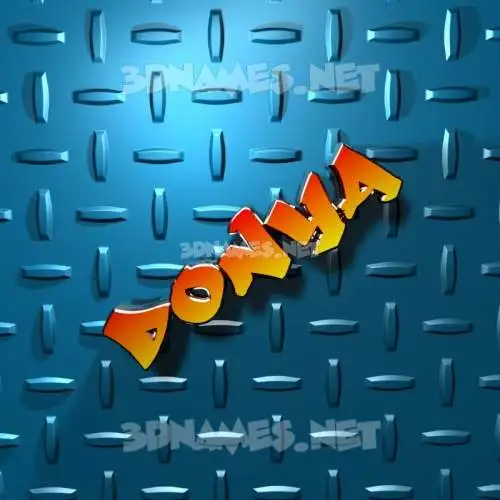donya in Grid Style style - 3D name wallpaper donya in Grid Style style - 3D name wallpaper