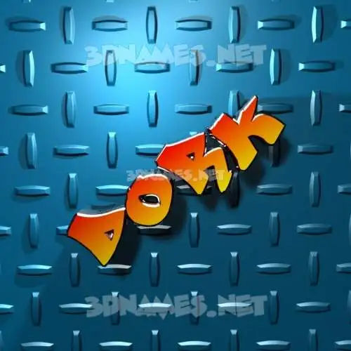 dork in Grid Style style - 3D name wallpaper