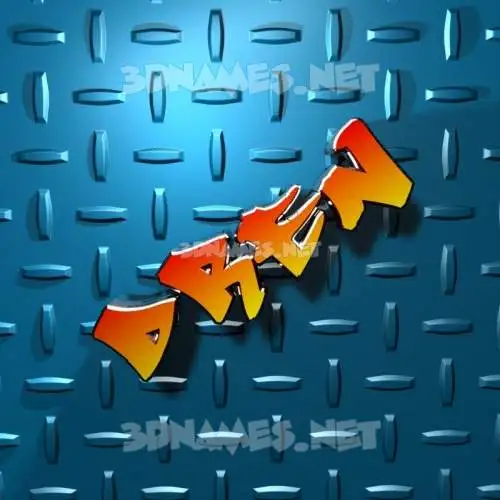 dren in Grid Style style - 3D name wallpaper
