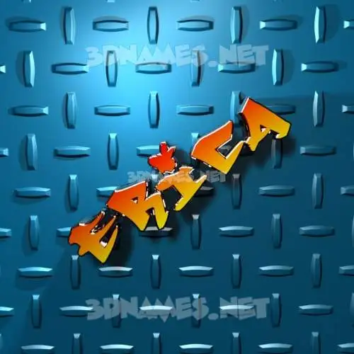 erica in Grid Style style - 3D name wallpaper