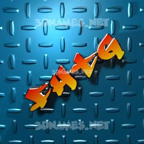 fhtg in Grid Style style - 3D name wallpaper