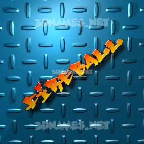 fireball in Grid Style style - 3D name wallpaper fireball in Grid Style style - 3D name wallpaper