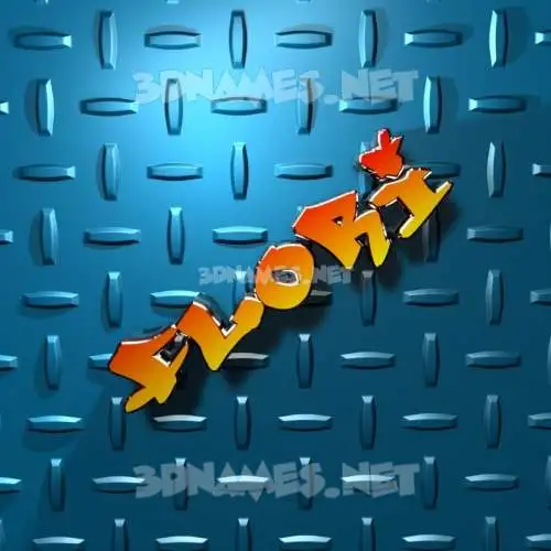 flori in Grid Style style - 3D name wallpaper flori in Grid Style style - 3D name wallpaper