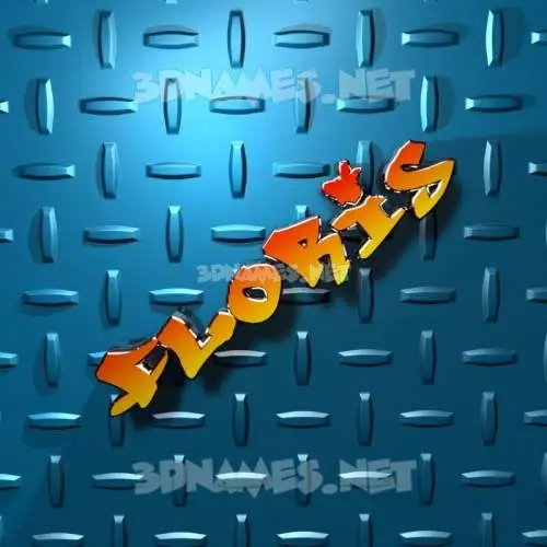 floris in Grid Style style - 3D name wallpaper floris in Grid Style style - 3D name wallpaper