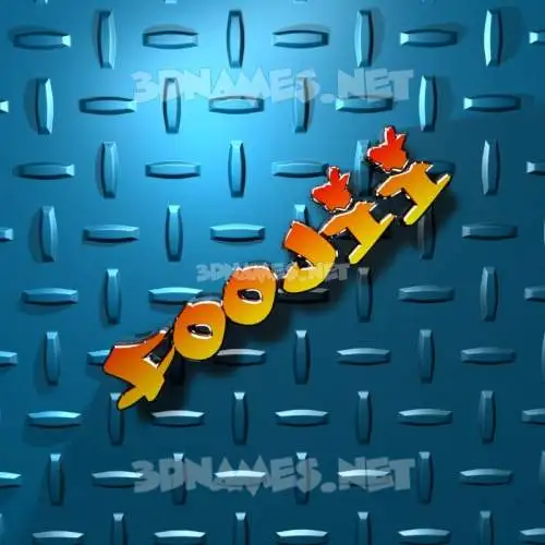 foojii in Grid Style style - 3D name wallpaper