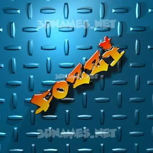 fozzi in Grid Style style - 3D name wallpaper