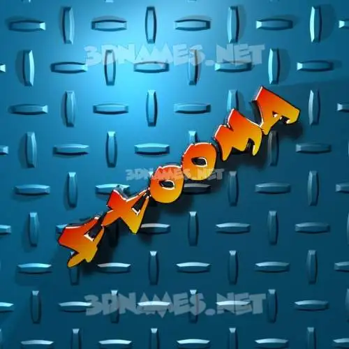 ftooma in Grid Style style - 3D name wallpaper