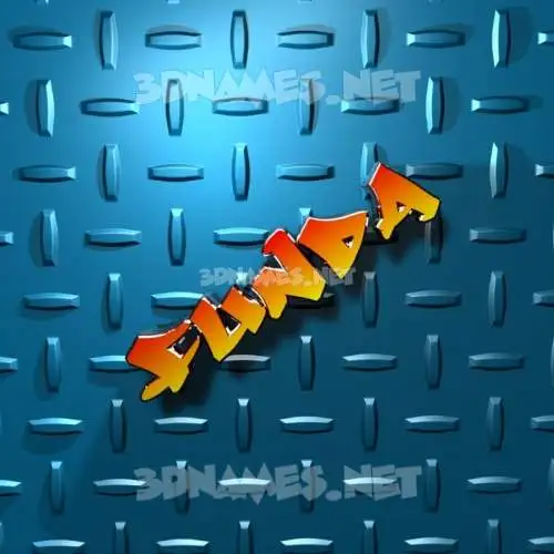 funda in Grid Style style - 3D name wallpaper