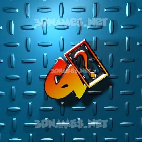g2 in Grid Style style - 3D name wallpaper