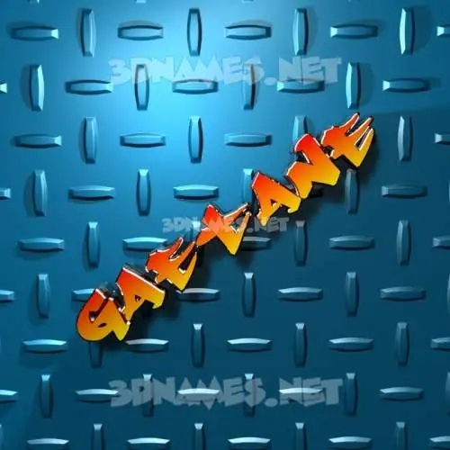 gaetane in Grid Style style - 3D name wallpaper