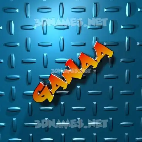 ganaa in Grid Style style - 3D name wallpaper ganaa in Grid Style style - 3D name wallpaper