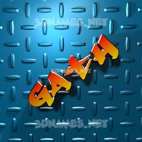 gath in Grid Style style - 3D name wallpaper