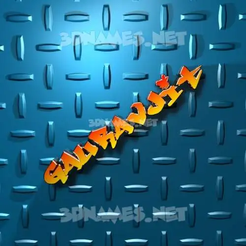 gauravjit in Grid Style style - 3D name wallpaper