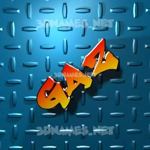 gaz in Grid Style style - 3D name wallpaper gaz in Grid Style style - 3D name wallpaper