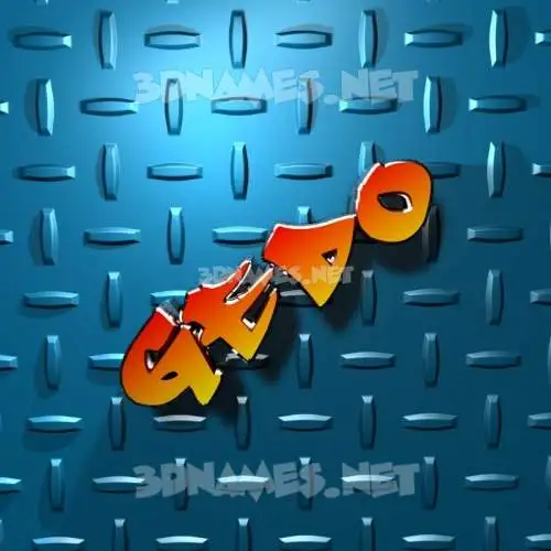gedo in Grid Style style - 3D name wallpaper