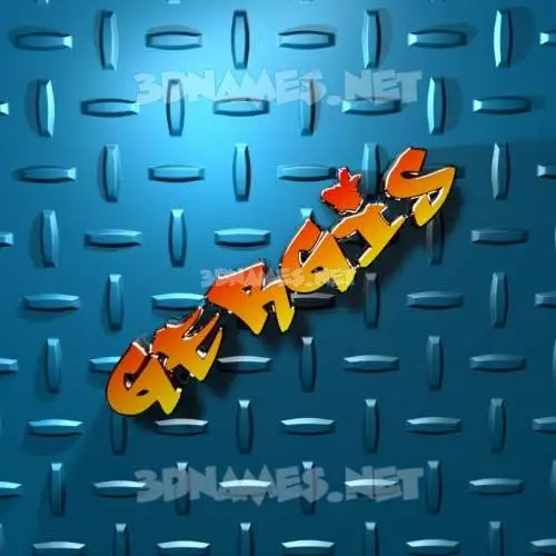 gergis in Grid Style style - 3D name wallpaper
