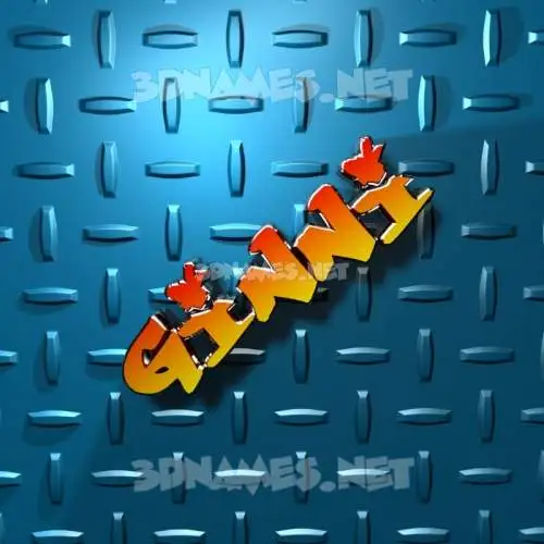 ginni in Grid Style style - 3D name wallpaper ginni in Grid Style style - 3D name wallpaper