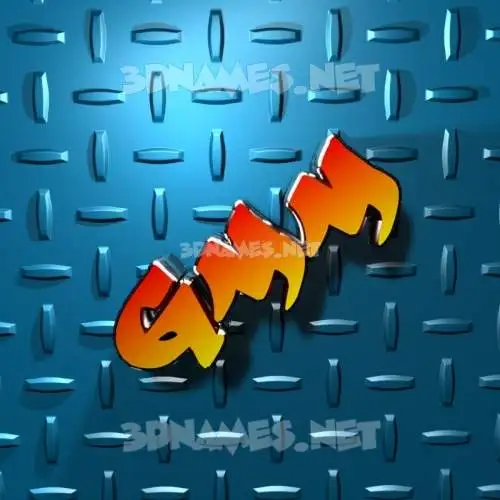 gmm in Grid Style style - 3D name wallpaper