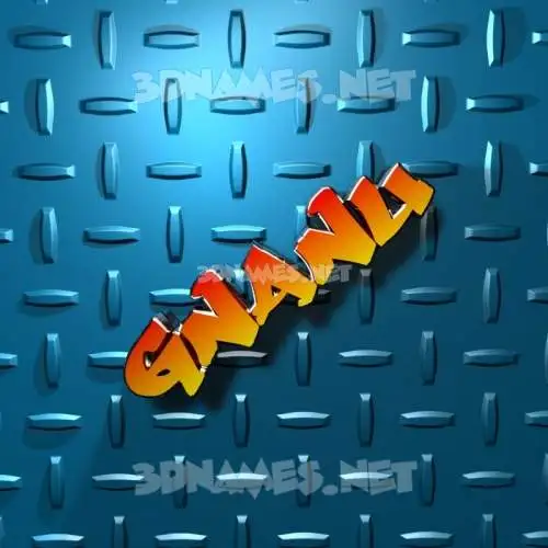 gnanu in Grid Style style - 3D name wallpaper