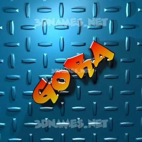 gora in Grid Style style - 3D name wallpaper gora in Grid Style style - 3D name wallpaper