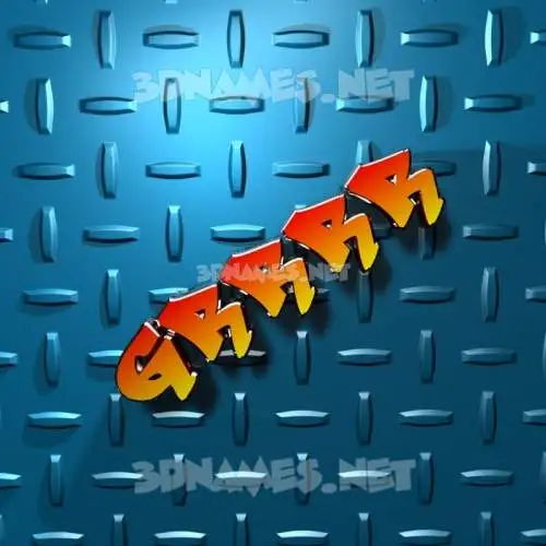 grrrr in Grid Style style - 3D name wallpaper