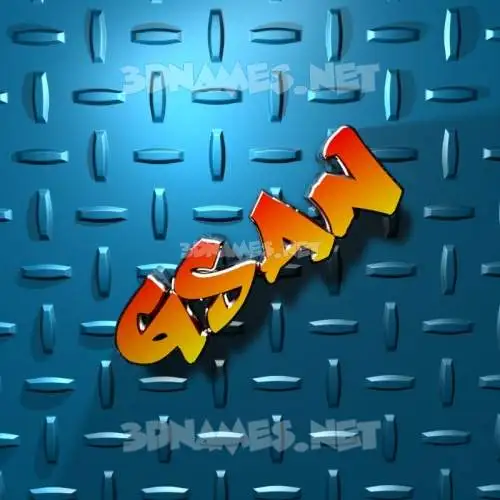 gsan in Grid Style style - 3D name wallpaper gsan in Grid Style style - 3D name wallpaper