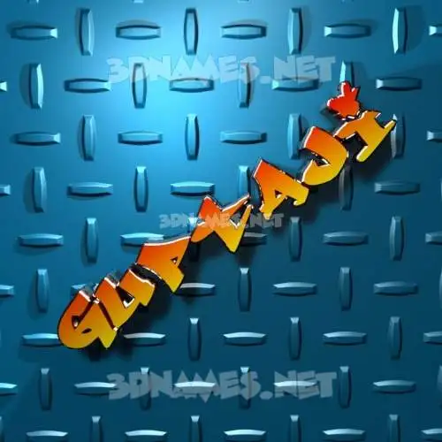 guptaji in Grid Style style - 3D name wallpaper