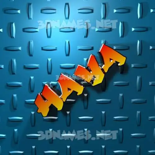 haya in Grid Style style - 3D name wallpaper