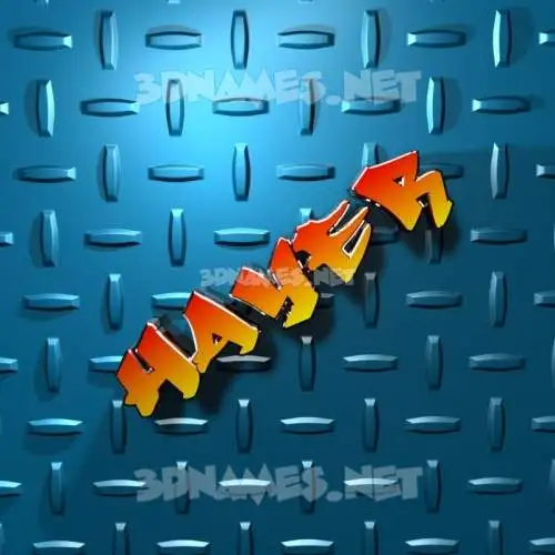 hayer in Grid Style style - 3D name wallpaper