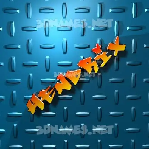 hendrix in Grid Style style - 3D name wallpaper