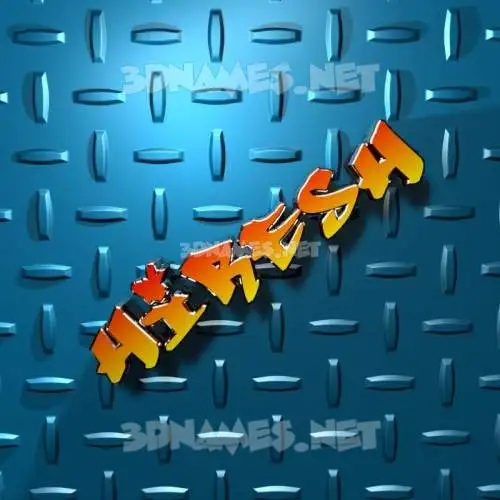 hiresh in Grid Style style - 3D name wallpaper
