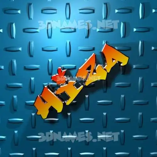 hiza in Grid Style style - 3D name wallpaper hiza in Grid Style style - 3D name wallpaper